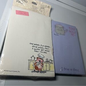 Vintage Post It Notes Sandra Boynton 1986-1987 Cat Dog Funny Hallmark Memo Pad